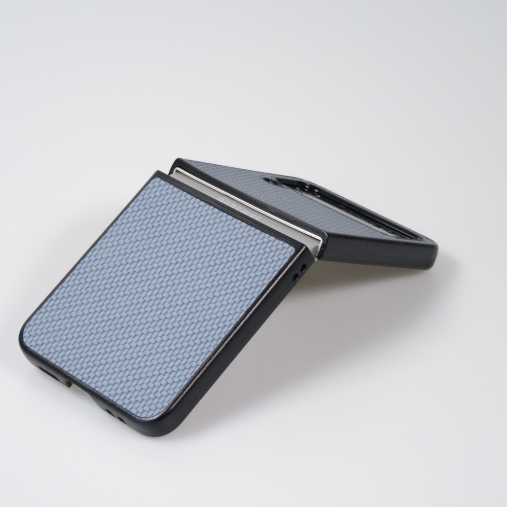 Coque Samsung Galaxy Z Flip3 5G - Plastique 3D Textures - Bleu