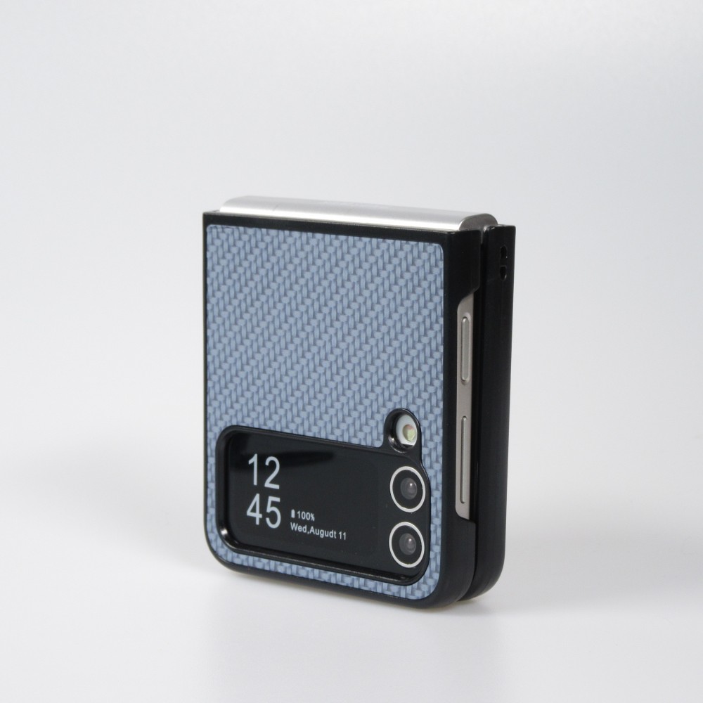 Coque Samsung Galaxy Z Flip3 5G - Plastique 3D Textures - Bleu