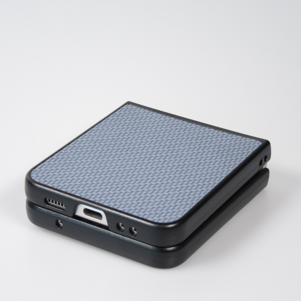 Coque Samsung Galaxy Z Flip3 5G - Plastique 3D Textures - Bleu