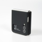 Coque Samsung Galaxy Z Flip4 - Soft Touch avec anneau - Noir