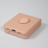 Coque Samsung Galaxy Z Flip4 - Soft Touch avec anneau - Saumon