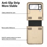 Coque Samsung Galaxy Z Flip4 - Luxury cuir anneau - Rose