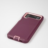 Coque Samsung Galaxy Z Flip4 - Silicone renforcé Optimum-protect avec fixation à la ceinture - Violet