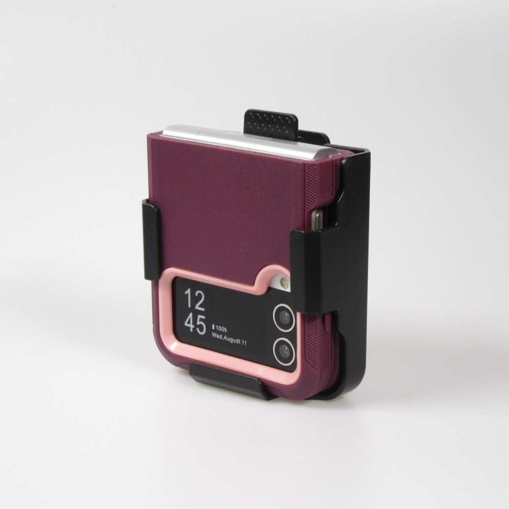 Coque Samsung Galaxy Z Flip4 - Silicone renforcé Optimum-protect avec fixation à la ceinture - Violet