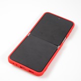 Coque Samsung Galaxy Z Flip5 - Soft Touch avec anneau - Rouge