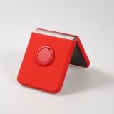 Coque Samsung Galaxy Z Flip5 - Soft Touch avec anneau - Rouge