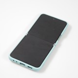 Coque Samsung Galaxy Z Flip5 - Soft Touch avec anneau - Turquoise