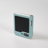 Coque Samsung Galaxy Z Flip5 - Soft Touch avec anneau - Turquoise