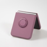 Coque Samsung Galaxy Z Flip5 - Soft Touch avec anneau - Violet