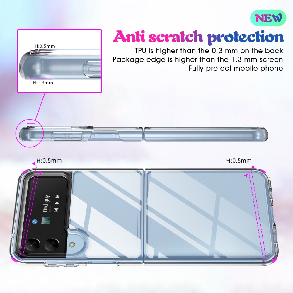 Coque Samsung Galaxy Z Flip4 - Gel transparent Silicone Super Clear flexible