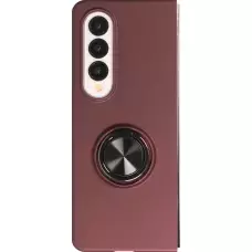 Samsung Galaxy Z Fold3 5G Case Hülle - Plastik mit Haltering - Burgundi
