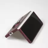 Samsung Galaxy Z Fold3 5G Case Hülle - Plastik mit Haltering - Burgundi