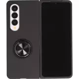 Galaxy Z Fold4 Case Hülle - Plastik mit Haltering - Schwarz