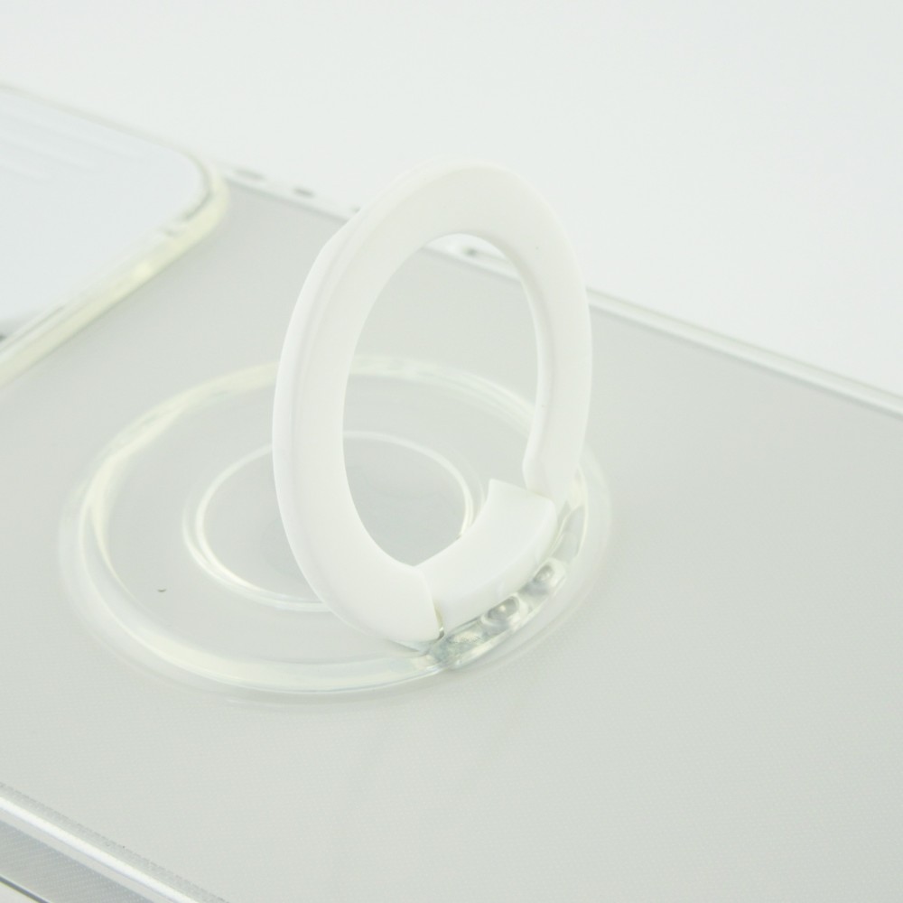 Coque iPhone 13 Pro Max - Caméra clapet avec anneau - Blanc