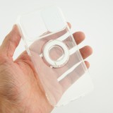 Coque iPhone 13 Pro Max - Caméra clapet avec anneau - Blanc