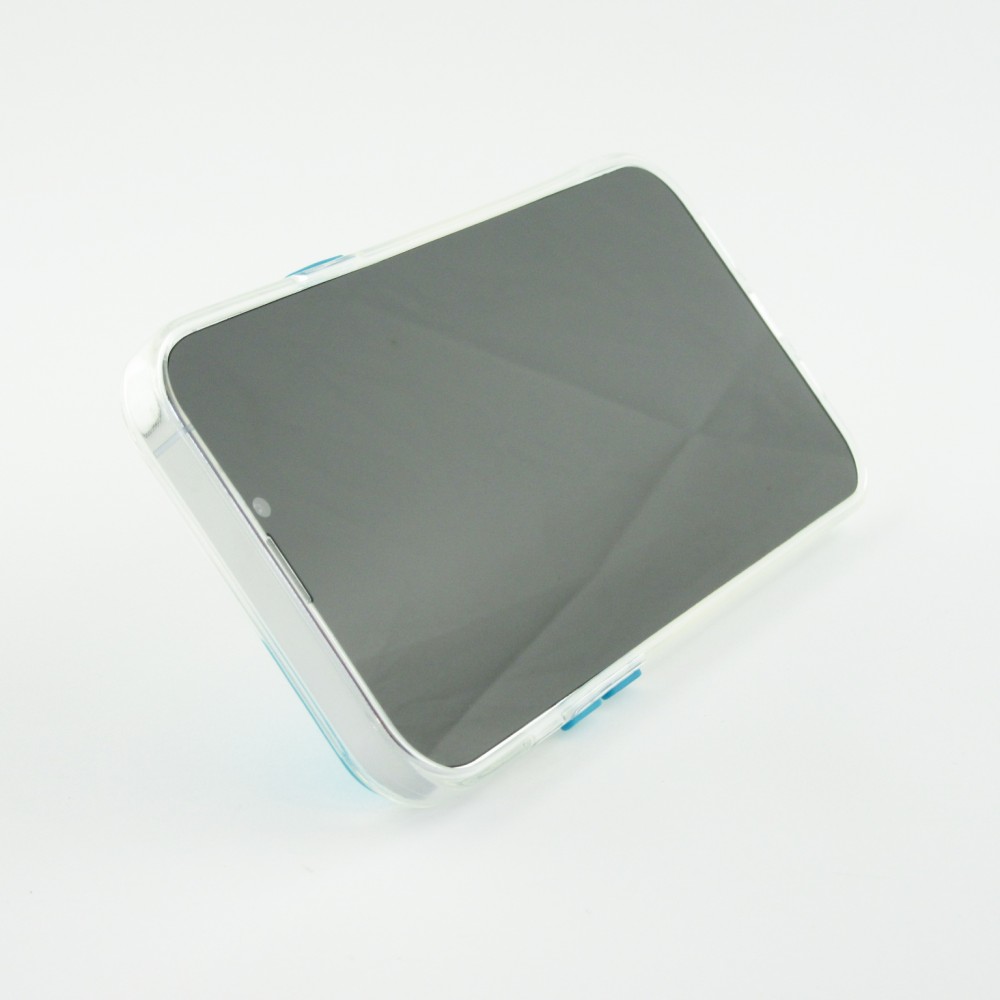 Coque iPhone 14 Pro Max - Caméra clapet avec anneau - Bleu