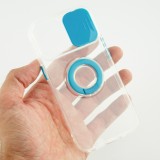 Coque iPhone 14 Pro Max - Caméra clapet avec anneau - Bleu