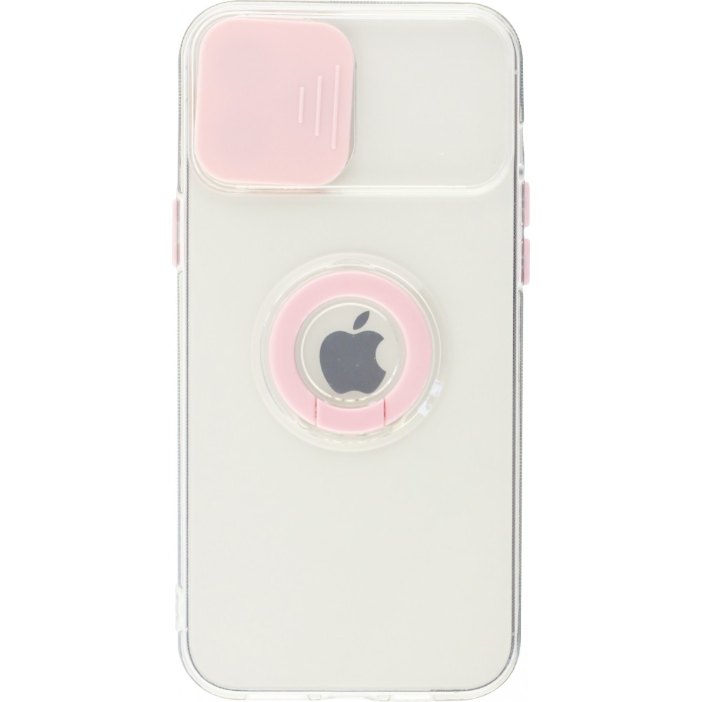 Coque iPhone 14 Pro Max - Caméra clapet avec anneau - Rose