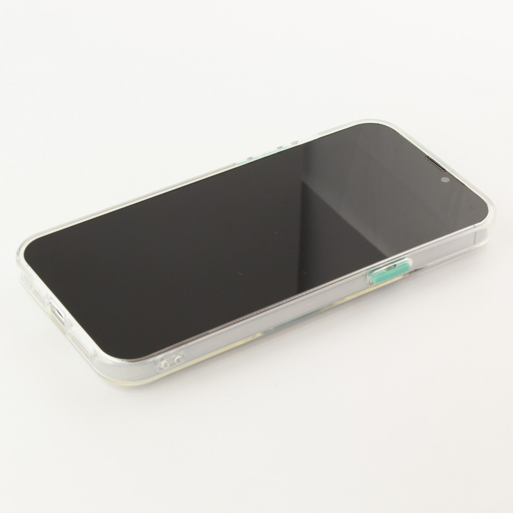 Coque iPhone 14 Pro Max - Caméra clapet avec anneau - Turquoise