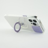 Coque iPhone 13 Pro Max - Caméra clapet avec anneau - Violet