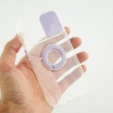 Coque iPhone 13 Pro Max - Caméra clapet avec anneau - Violet