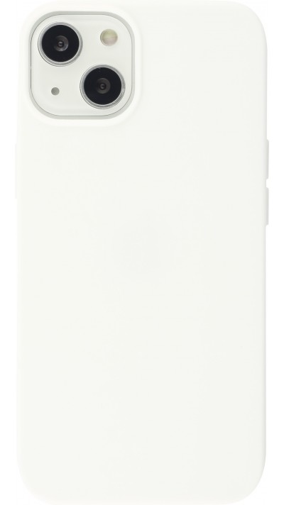 Coque iPhone 15 - Silicone Mat - Blanc
