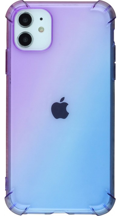 Coque iPhone 7 / 8 / SE (2020, 2022) - Bumper Rainbow Silicone anti-choc avec bords protégés -  violet - Bleu