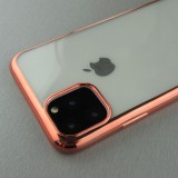 Coque iPhone 11 Pro - Electroplate or - Rose