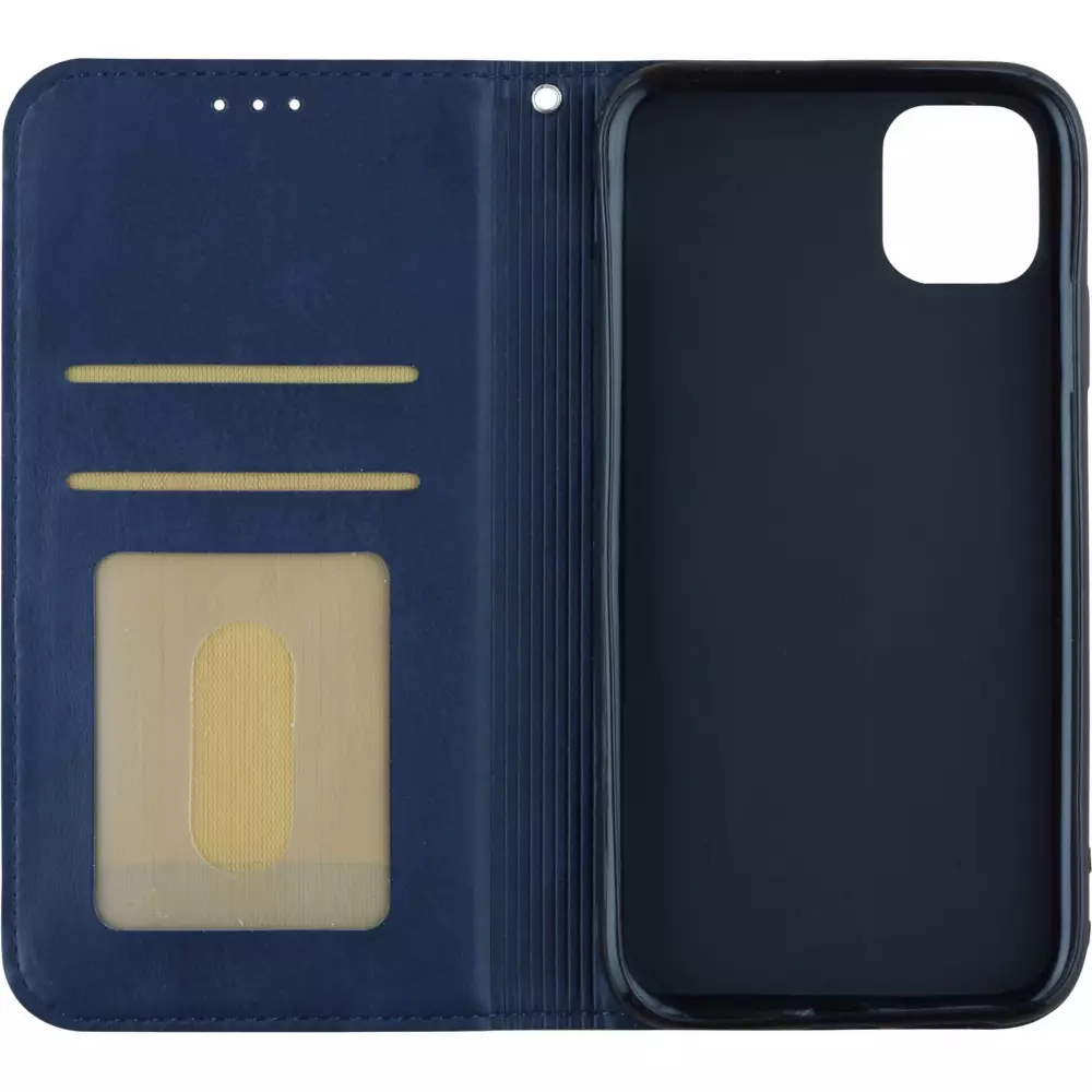 Hülle iPhone 12 / 12 Pro - Flip Geometrisch blau