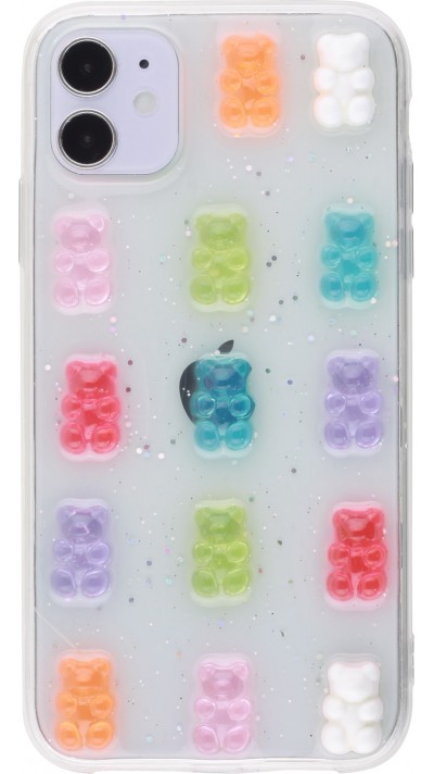 Coque iPhone 12 / 12 Pro - Gel Bonbons Oursons 3D