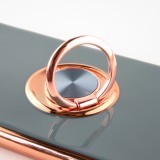 Coque Samsung Galaxy S25 - Gel Bronze avec anneau gris - Vert