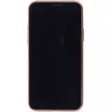 Hülle iPhone 12 - Gummi Bronze mit Ring - Dunkelgrün