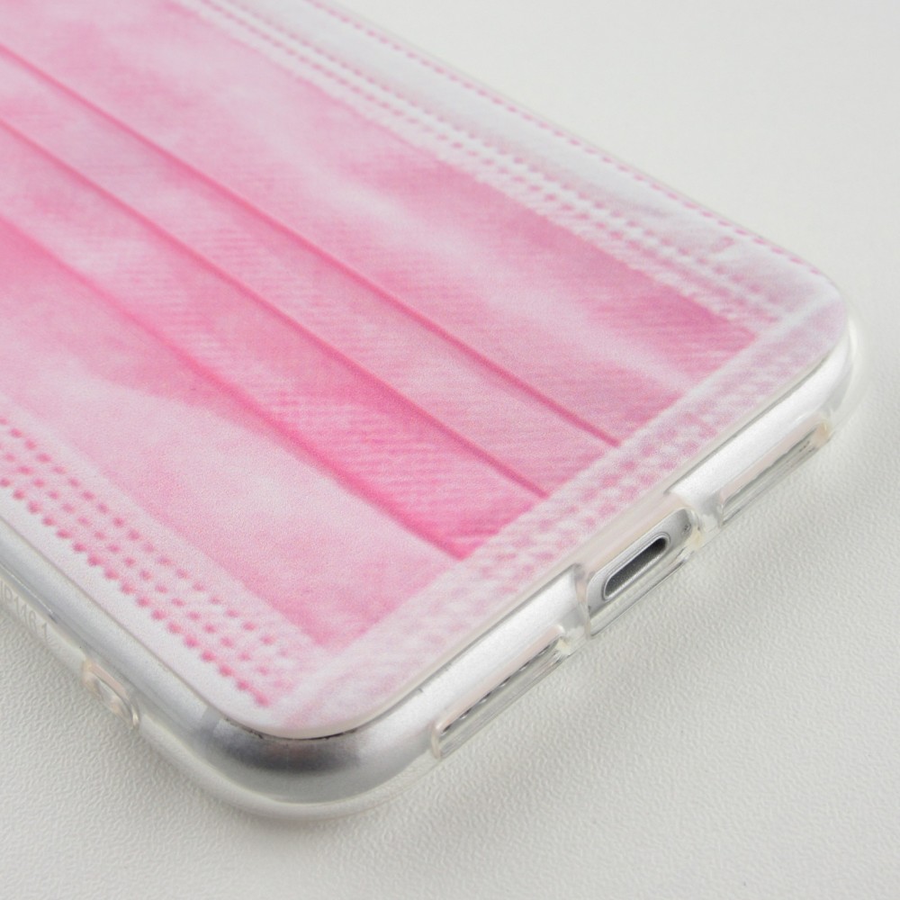 Coque iPhone 11 - Gel masque chirurgical - Rose