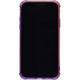 Coque iPhone 11 Pro - Bumper Rainbow Silicone anti-choc avec bords protégés -  rose - Violet