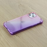 Coque iPhone 11 Pro - Bumper Rainbow Silicone anti-choc avec bords protégés -  rose - Violet