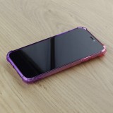 Coque iPhone 11 Pro - Bumper Rainbow Silicone anti-choc avec bords protégés -  rose - Violet