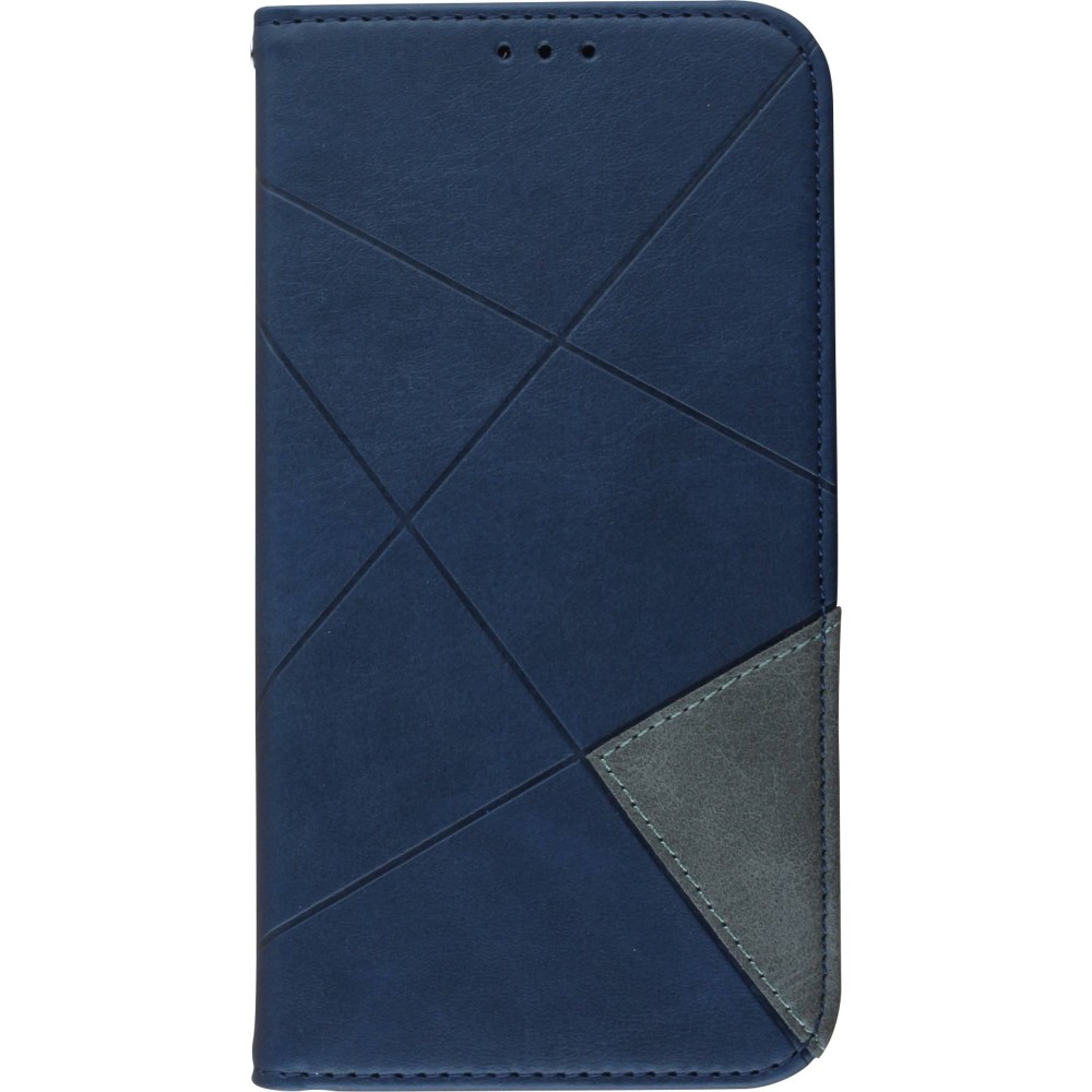 Coque iPhone 11 Pro - Flip Géometrique - Bleu