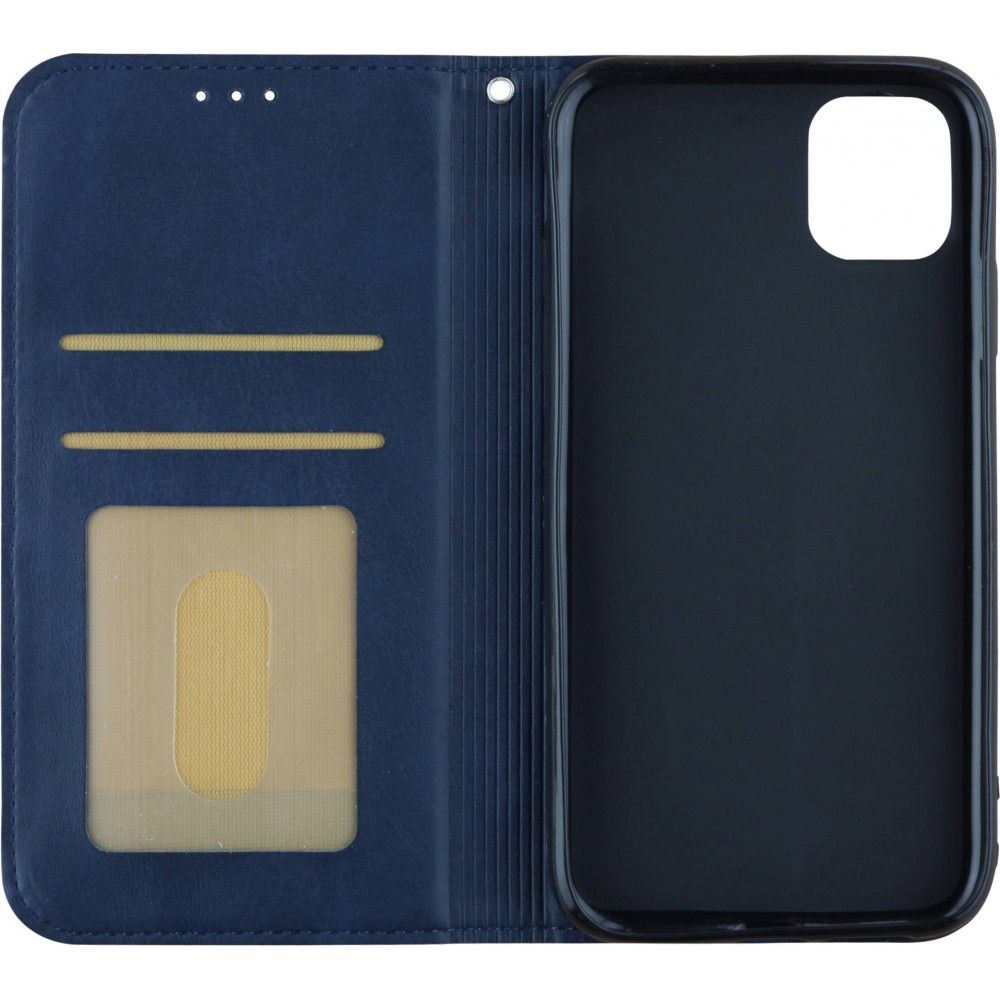 Coque iPhone 11 Pro - Flip Géometrique - Bleu