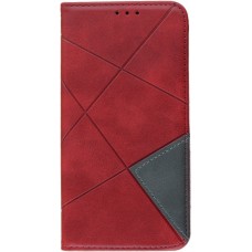 Coque iPhone 12 Pro Max - Flip Géometrique - Rouge