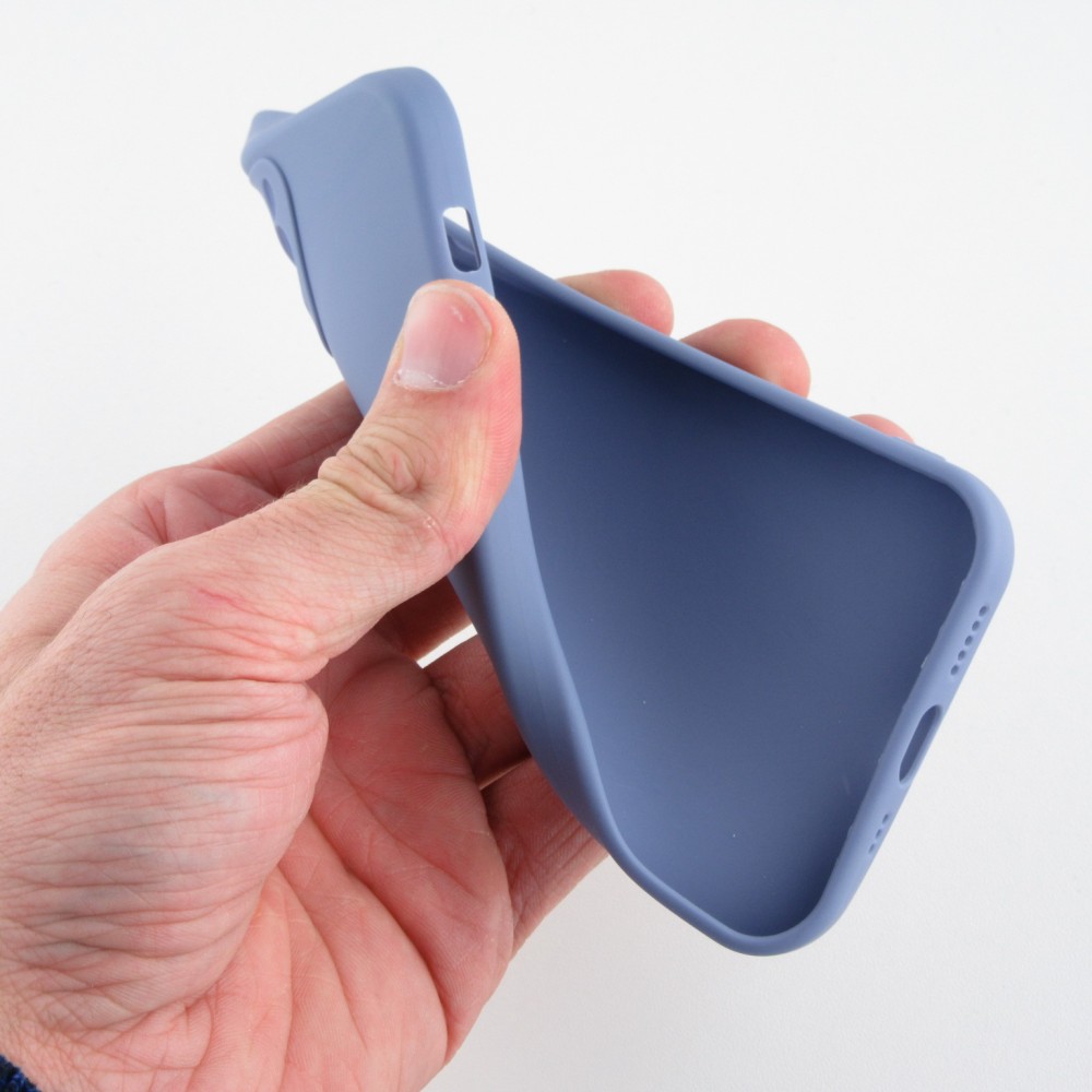 Coque iPhone 12 Pro - Silicone Mat Coeur - Lavande