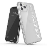 Coque iPhone 11 Pro Max - Superdry Clear Case transparente avec logo imprimé