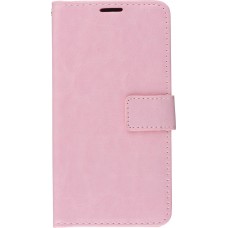 Fourre Samsung Galaxy S22+ - Premium Flip cuir lisse porte-cartes - Rose clair