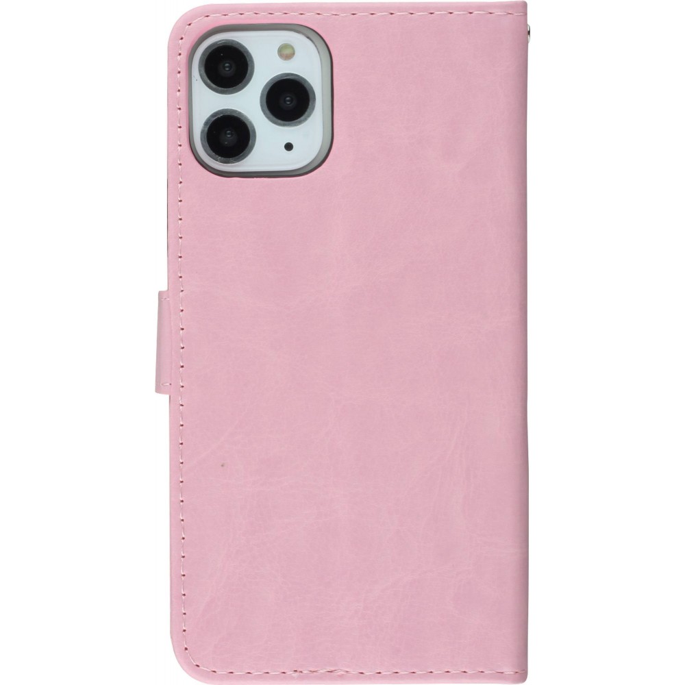 Fourre Samsung Galaxy S22+ - Premium Flip cuir lisse porte-cartes - Rose clair
