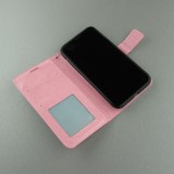 Fourre Samsung Galaxy S22+ - Premium Flip cuir lisse porte-cartes - Rose clair