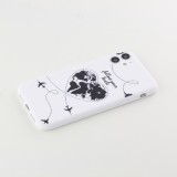Coque iPhone 12 / 12 Pro - Silicone Mat Travel heart