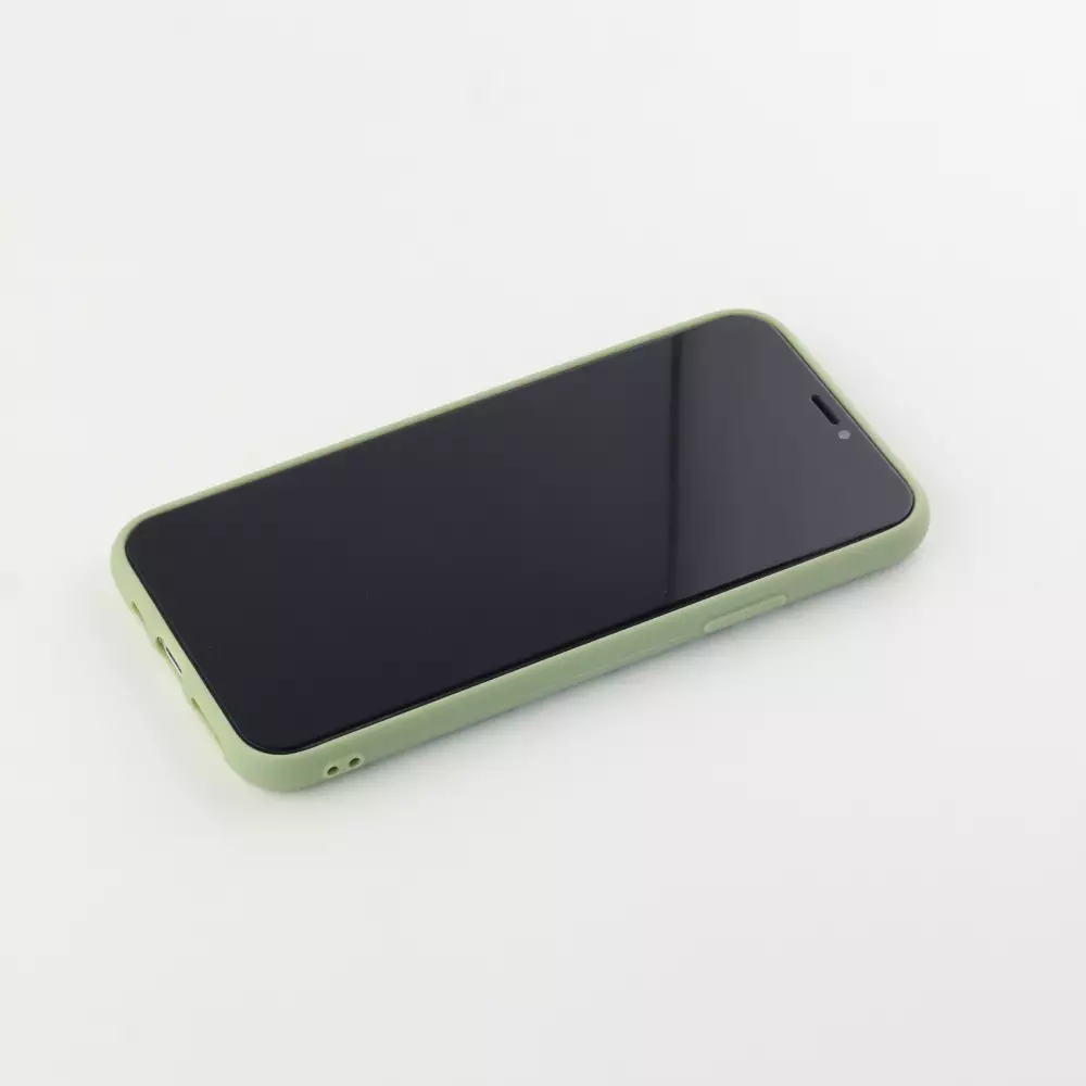 Hülle iPhone 12 / 12 Pro - Silikonmatte Avocado pattern
