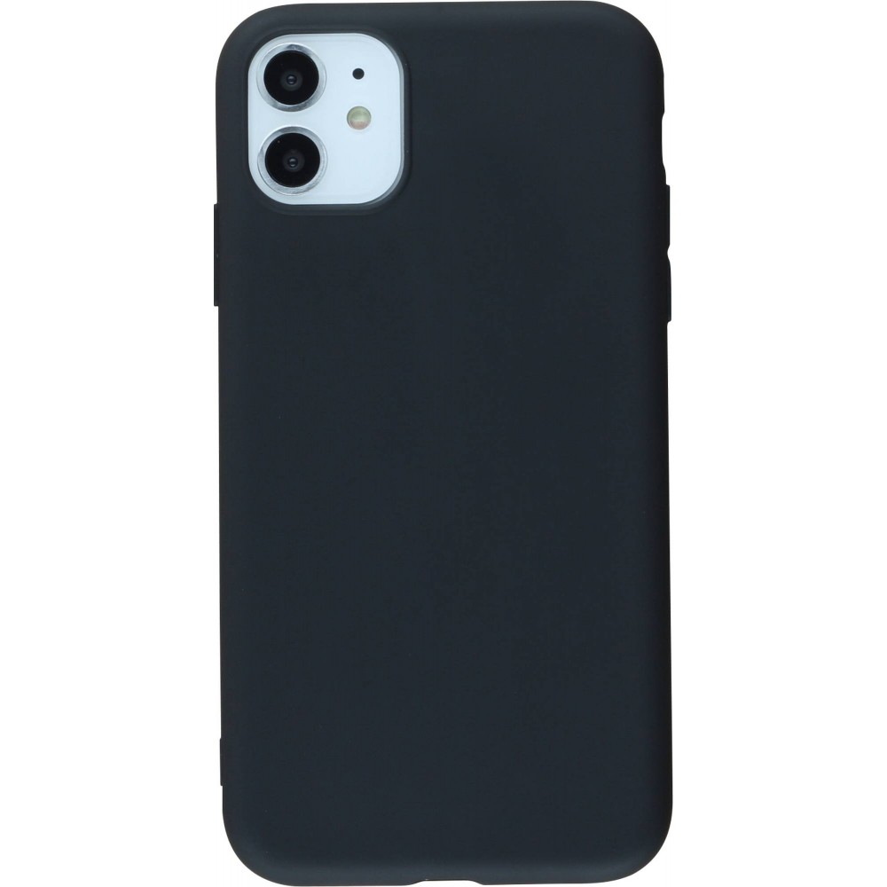 Coque iPhone 14 - Silicone Mat - Noir