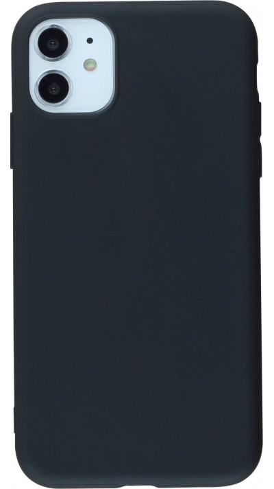 Coque iPhone X / Xs - Silicone Mat - Noir