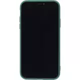 Hülle iPhone 12 - Soft Touch mit Ring - Dunkelgrün