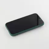 Hülle iPhone 12 - Soft Touch mit Ring - Dunkelgrün